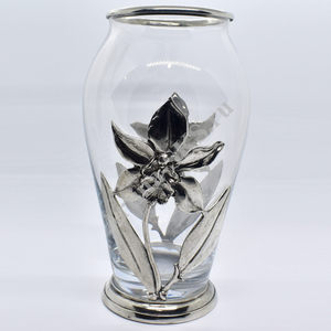 Artina SKS Ваза "Орхидея" 61105 (олово 95% и стекло)